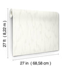 Candice Olson Flowing White Decadence Wallpaper by York Wallcoverings