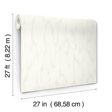 Candice Olson Flowing White Decadence Wallpaper by York Wallcoverings