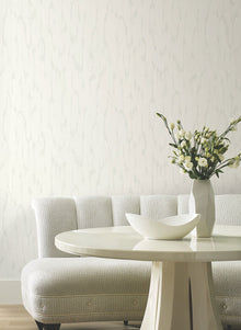 Candice Olson Flowing White Decadence Wallpaper by York Wallcoverings