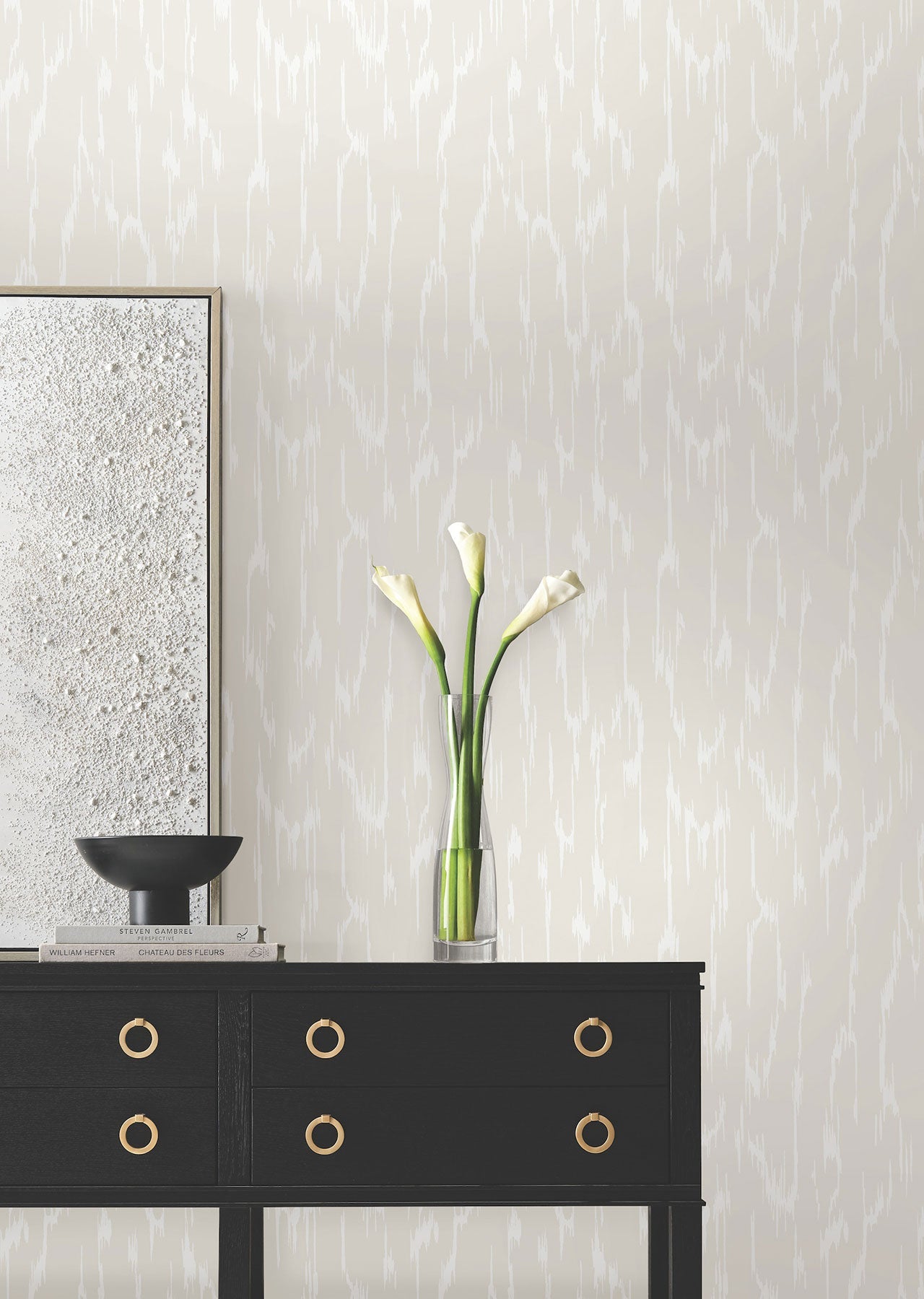Candice Olson Flowing Pearl Decadence Wallpaper by York Wallcoverings