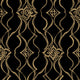Candice Olson Pirouette Black & Gold Decadence Wallpaper by York Wallcoverings