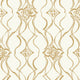 Candice Olson Pirouette White & Gold Decadence Wallpaper by York Wallcoverings