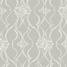 Candice Olson Pirouette Grey Decadence Wallpaper by York Wallcoverings