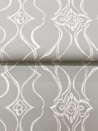 Candice Olson Pirouette Grey Decadence Wallpaper by York Wallcoverings