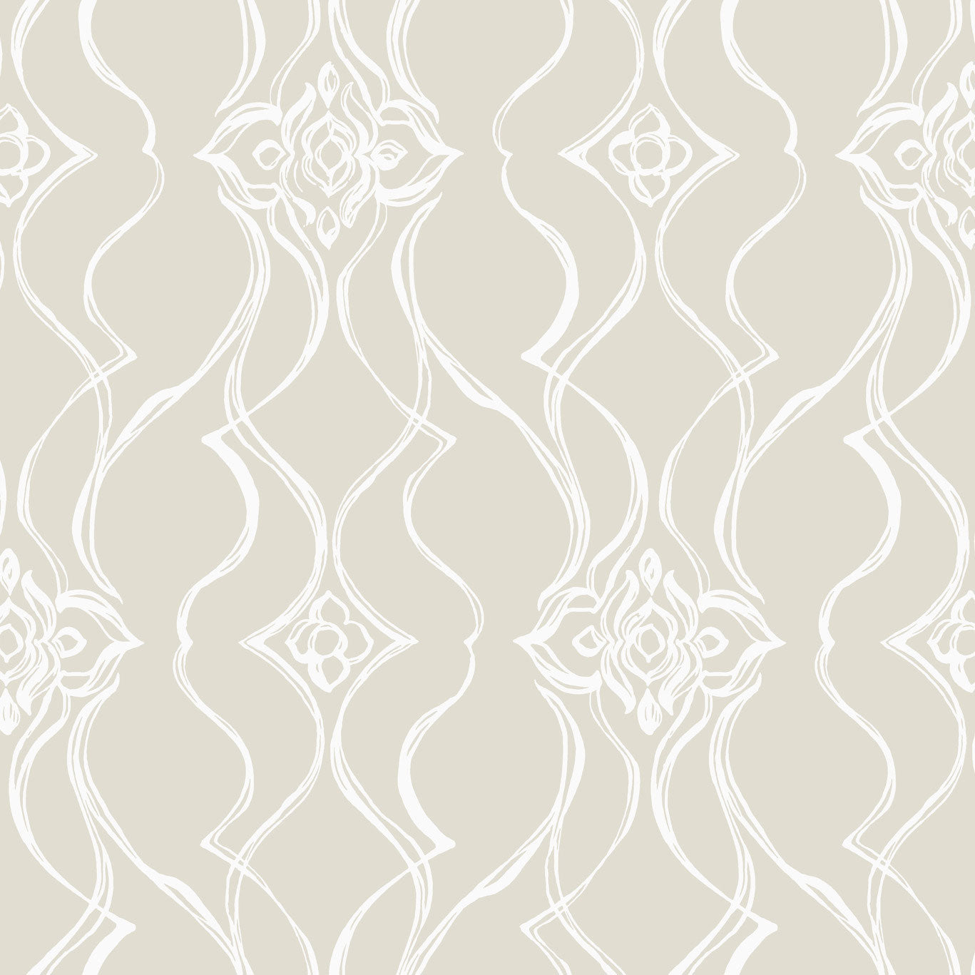Candice Olson Pirouette Beige Decadence Wallpaper by York Wallcoverings
