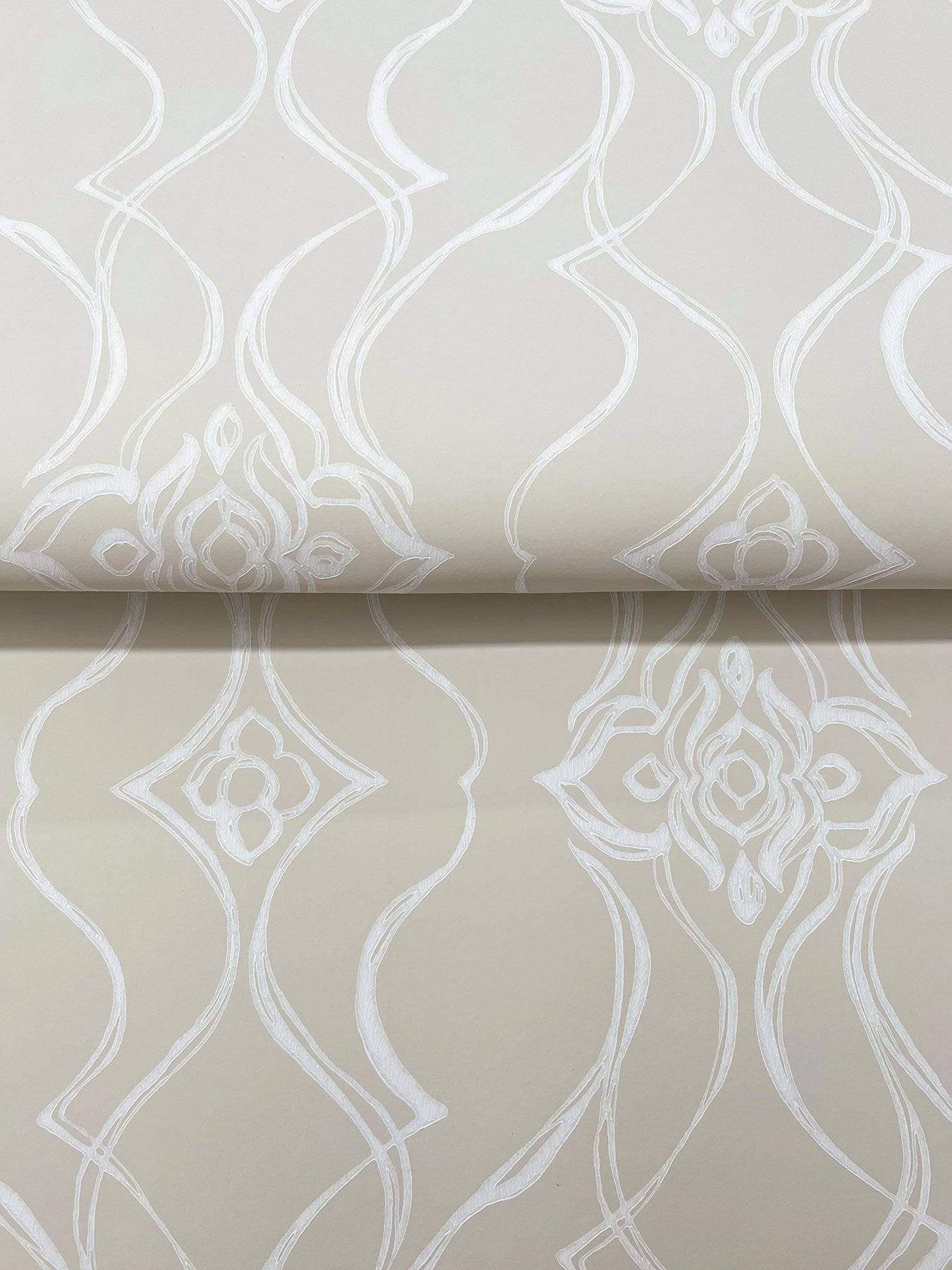 Candice Olson Pirouette Beige Decadence Wallpaper by York Wallcoverings