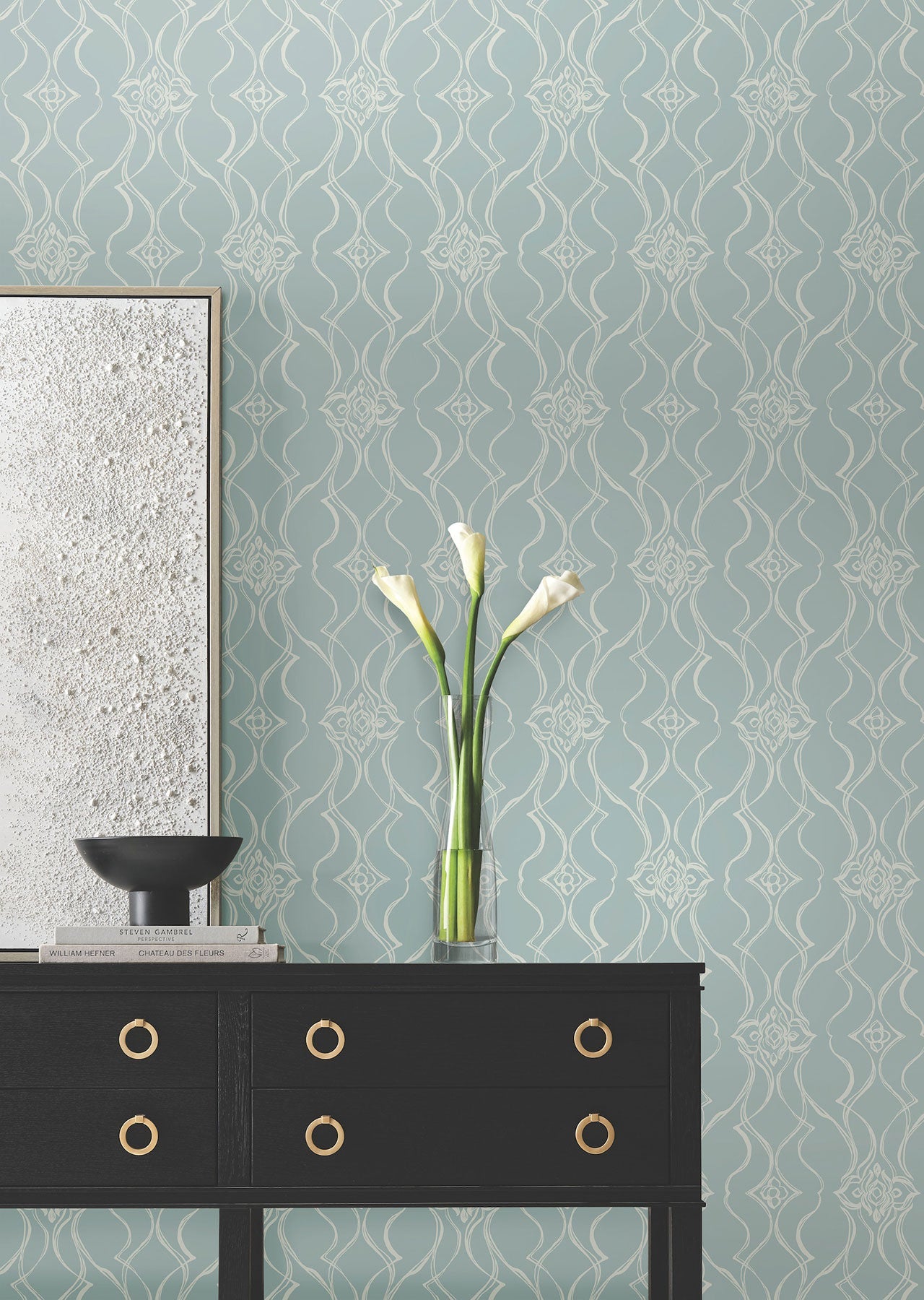 Candice Olson Pirouette Spa Decadence Wallpaper by York Wallcoverings