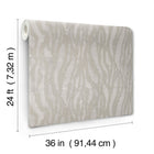 Candice Olson Zebra Chic Silver Decadence Wallpaper by York Wallcoverings
