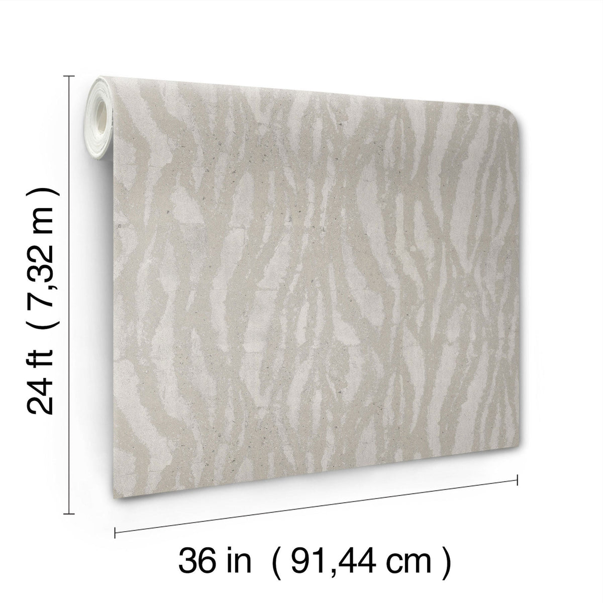 Candice Olson Zebra Chic Silver Decadence Wallpaper by York Wallcoverings