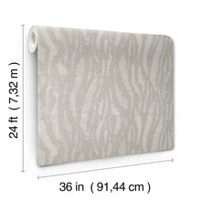 Candice Olson Zebra Chic Silver Decadence Wallpaper by York Wallcoverings