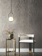 Candice Olson Zebra Chic Silver Decadence Wallpaper by York Wallcoverings