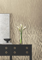 Candice Olson Zebra Chic Glint Decadence Wallpaper by York Wallcoverings
