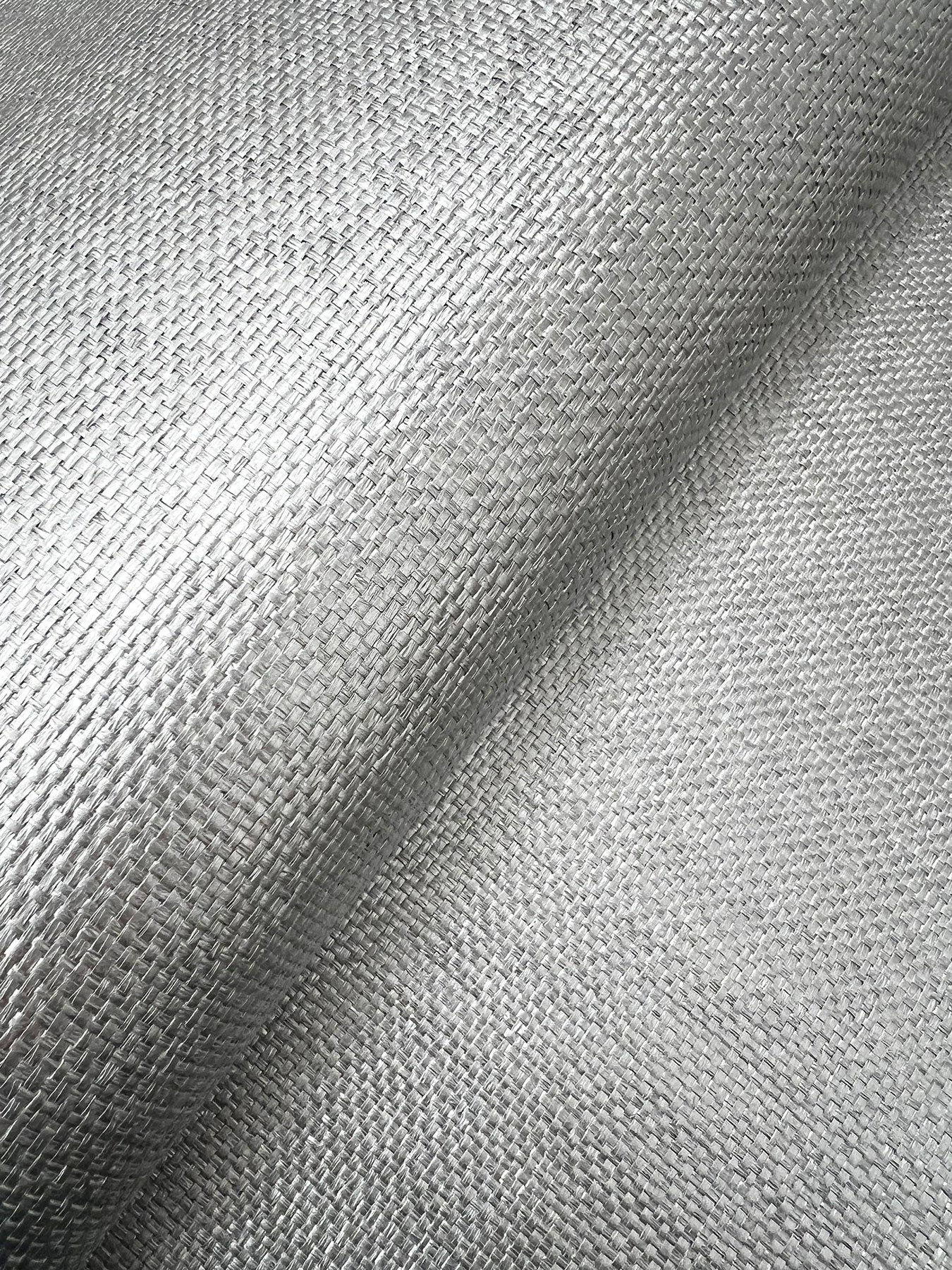 Candice Olson Woven Glimmer Silver Decadence Wallpaper by York Wallcoverings