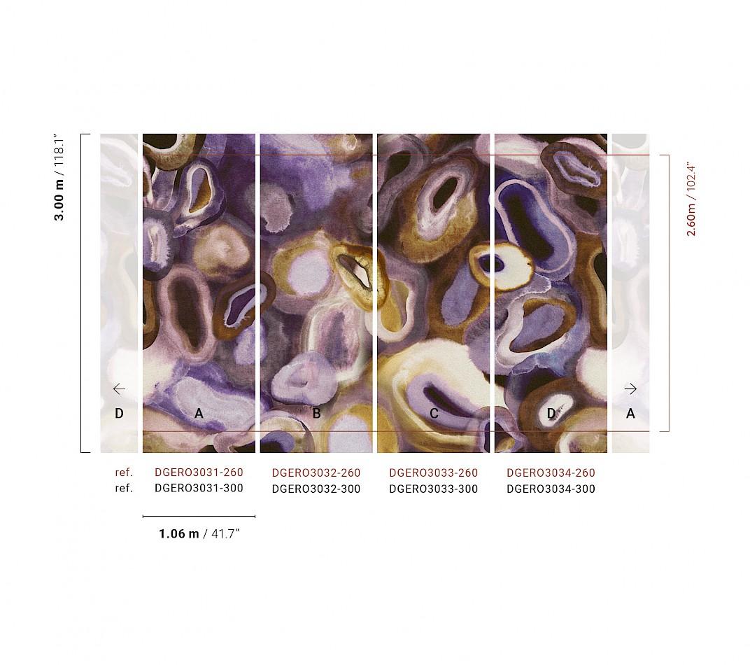 DGERO3031-3034 Acharius Astral Mural by Masureel