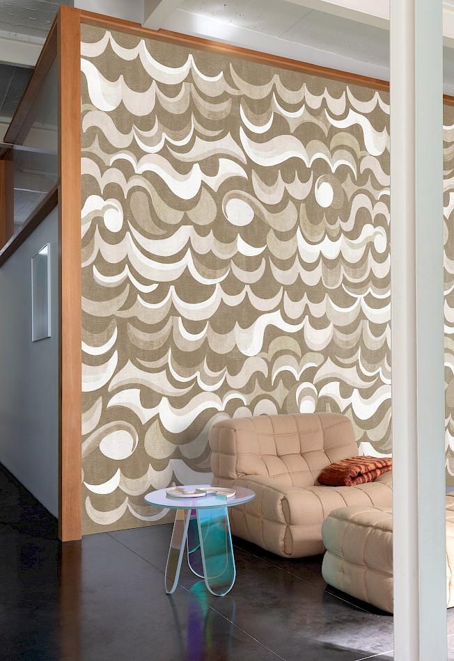 DGRHA1011-DGRHA1013 Cheviot Ivory Mural by Masureel