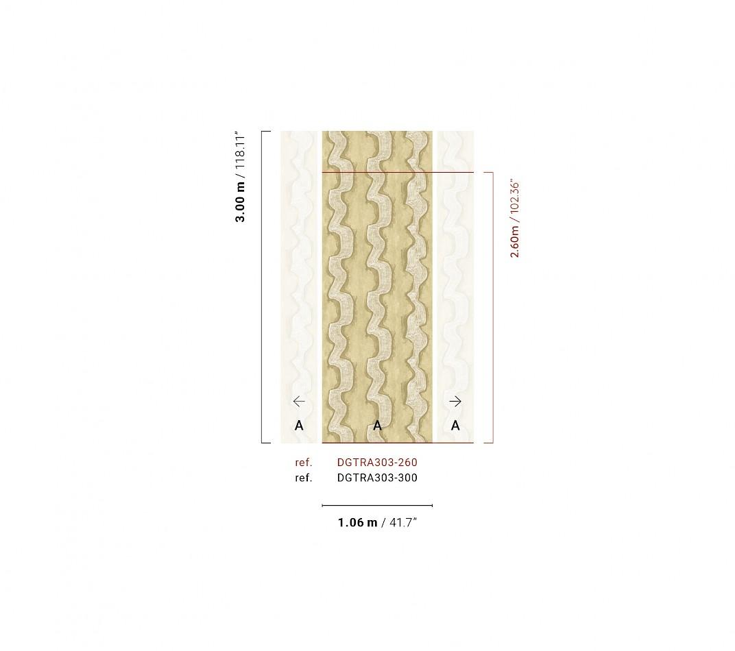DGTRA303 Shodo Gold Mural by Masureel