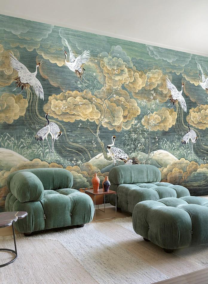 DGTRA4031-4033 Byobu Sunset Mural by Masureel