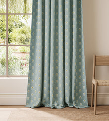 NPOF134848 Ditsy Daisy Powder Blue Pomona Fabric by Scion