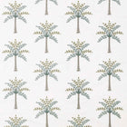 DPGR236323 Curios Palm Grove Embroidery Teal/Green Fabric by Sanderson