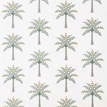 DPGR236323 Curios Palm Grove Embroidery Teal/Green Fabric by Sanderson