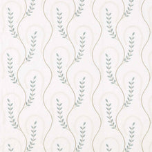 DPGR236331 Curios Chamomile Trail Teal/Green Fabric by Sanderson