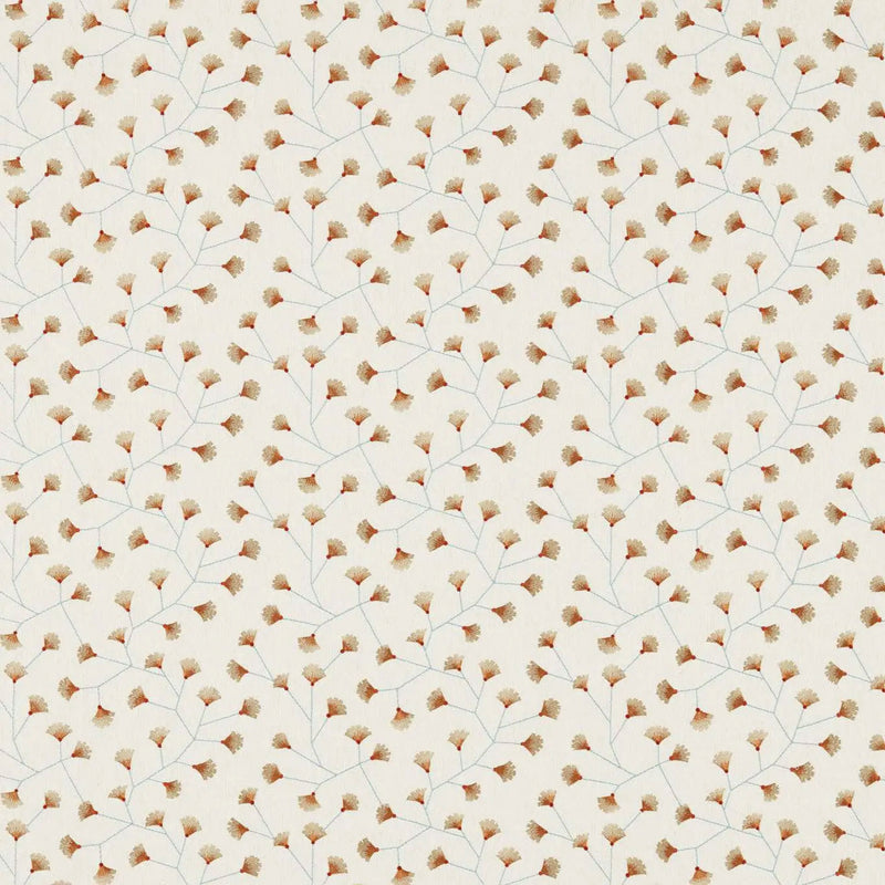 DSCA235884 Curios Gingko Trail Brick Fabric by Sanderson