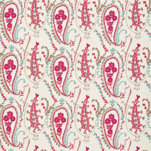 DSOH235245 Curios Jamila Coral/Aqua Fabric by Sanderson
