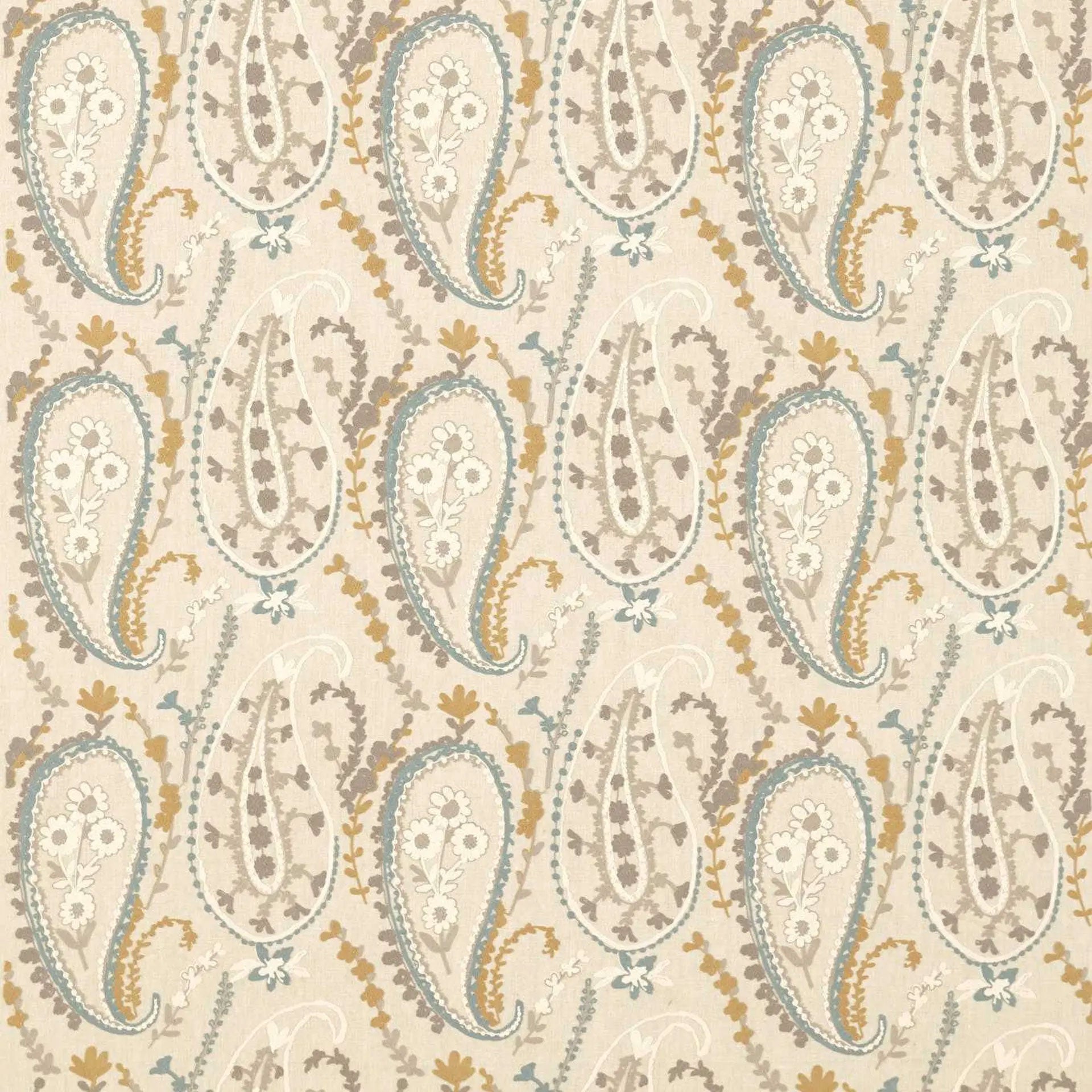 DSOH235246 Curios Jamila Wedgewood/Linen Fabric by Sanderson