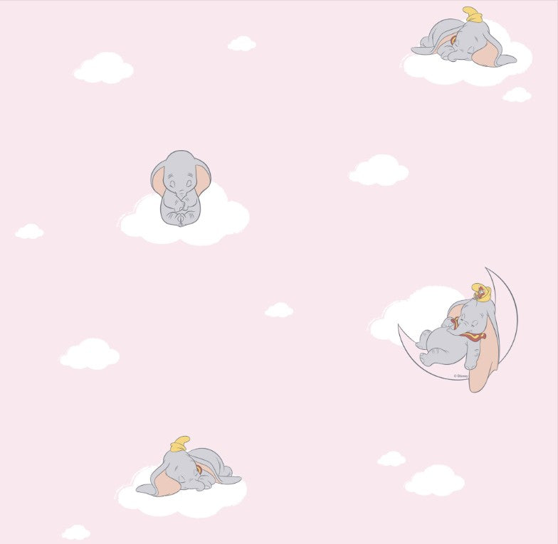 DU3020-2 Dumbo Pink Disney Magical Kingdom Wallpaper