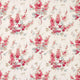 Curios Delphiniums Coral Fabric by Sanderson