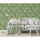 5410-07 Botanical Hacienda Leaf Green Wallpaper By Erismann