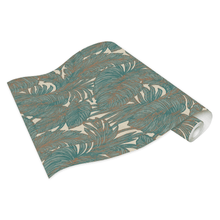 5410-19 Botanical Hacienda Leaf Teal Wallpaper By Erismann