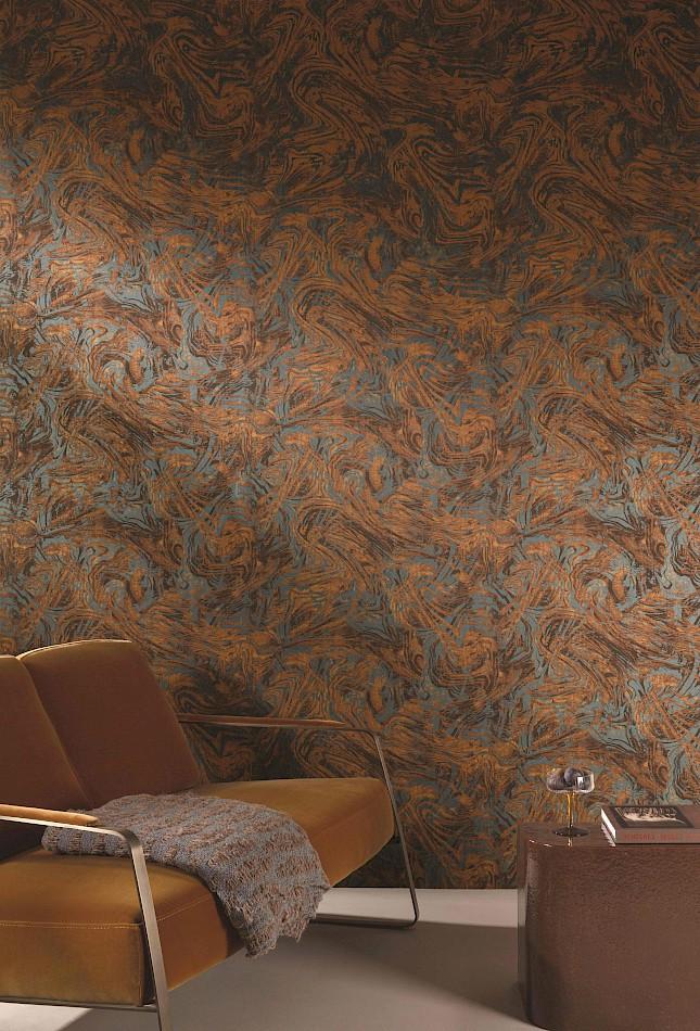 ERO401 Ebru Rust Wallpaper by Masureel