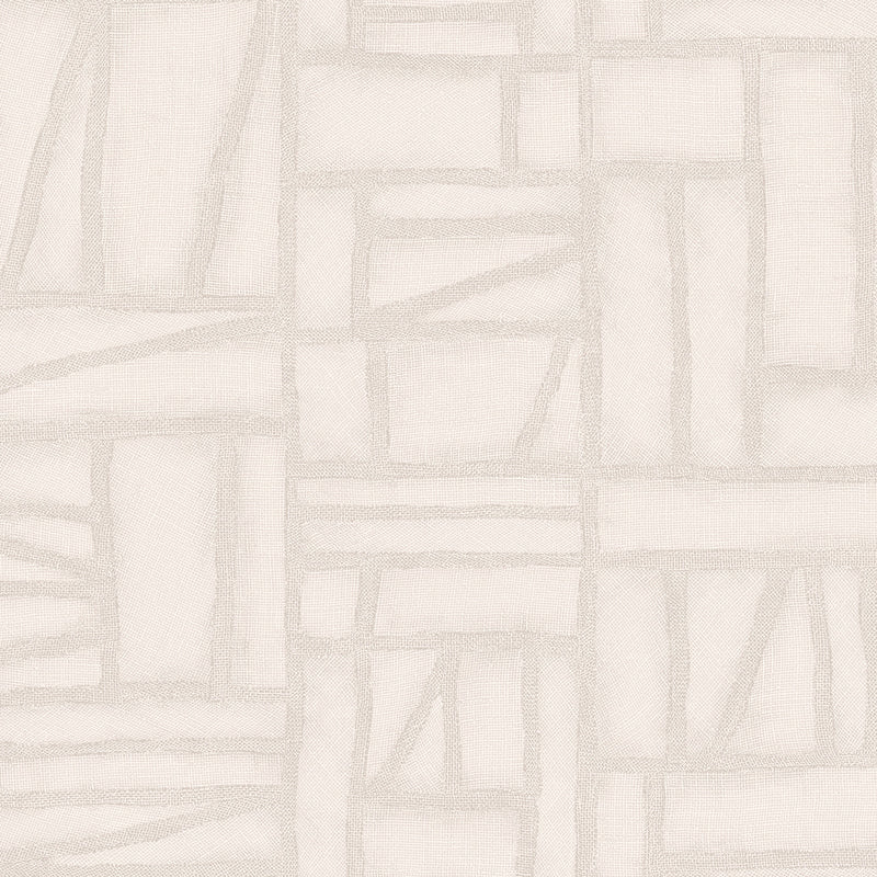 57540 Bojagi Essentials Costura Frost White Wallpaper By Arte