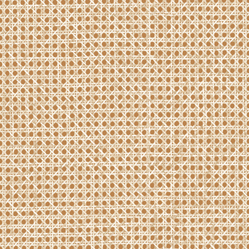 60514 Le Rotin Essentials L'Invité Terracotta Wallpaper By Arte