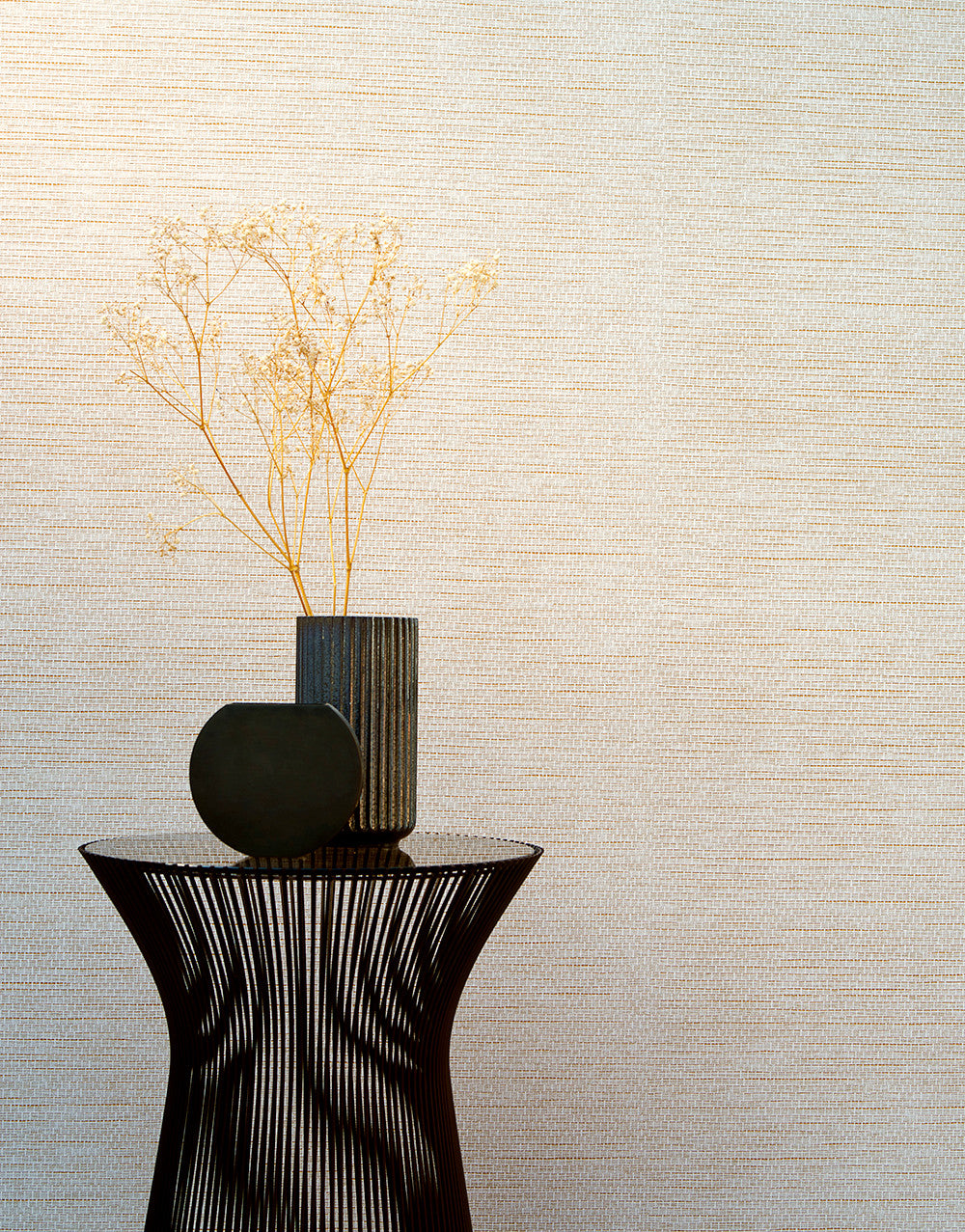 60504A Le Papier Tissé Essentials Palette Eggshell Wallpaper By Arte