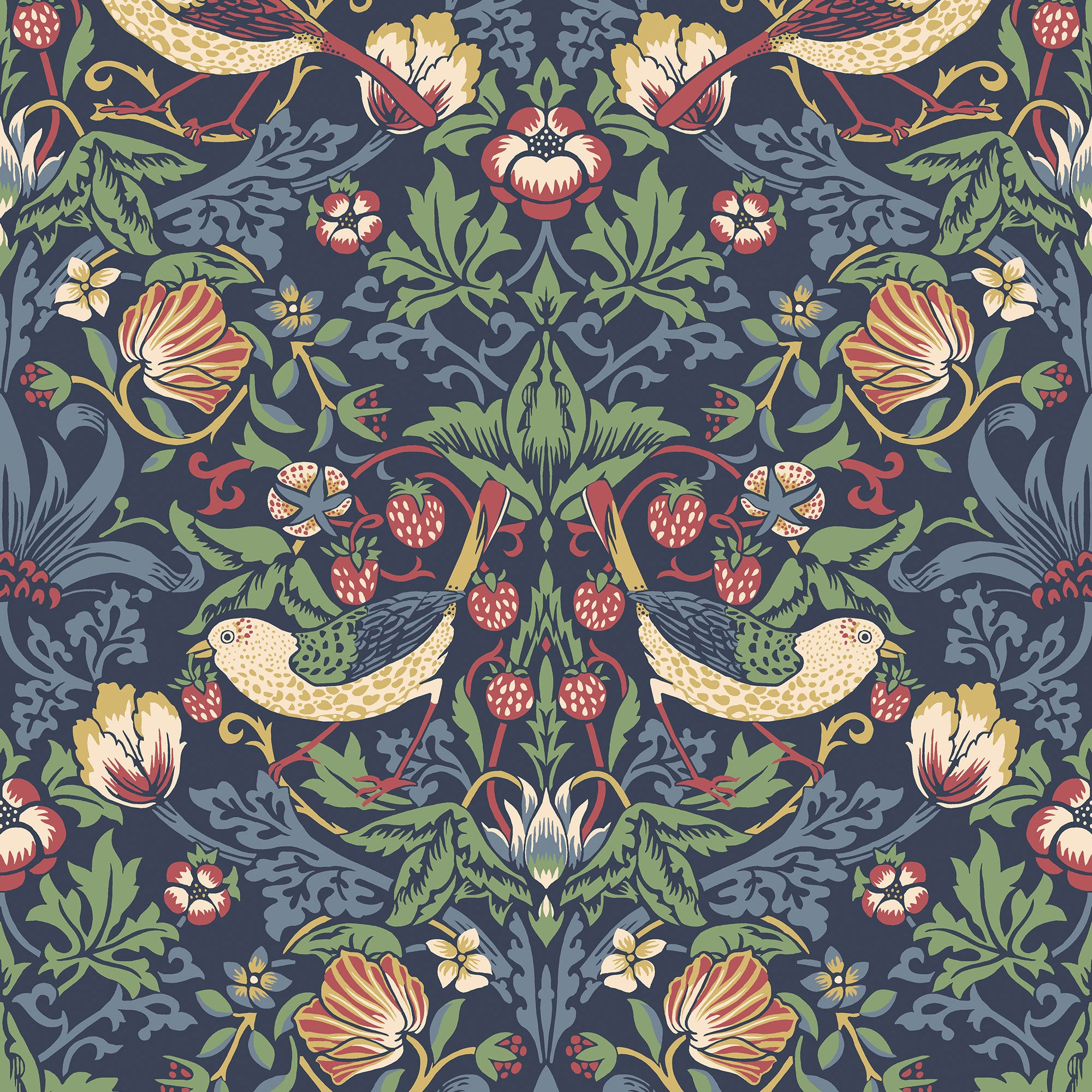 ET11202 Fragaria Garden Arts and Crafts Wallpaper By Galerie