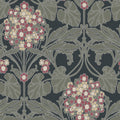 Floral Hydrangea Arts and Crafts Wallpaper By Galerie