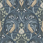 ET12212 Bird Scroll Arts and Crafts Wallpaper By Galerie