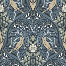 ET12212 Bird Scroll Arts and Crafts Wallpaper By Galerie