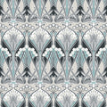 Dragonfly Damask Arts and Crafts Wallpaper By Galerie