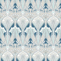 Dragonfly Damask Arts and Crafts Wallpaper By Galerie