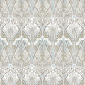 Dragonfly Damask Arts and Crafts Wallpaper By Galerie