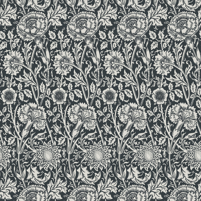 ET12500 Tonal Floral Trail Arts and Crafts Wallpaper By Galerie
