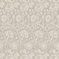 Tonal Floral Trail Arts and Crafts Wallpaper By Galerie