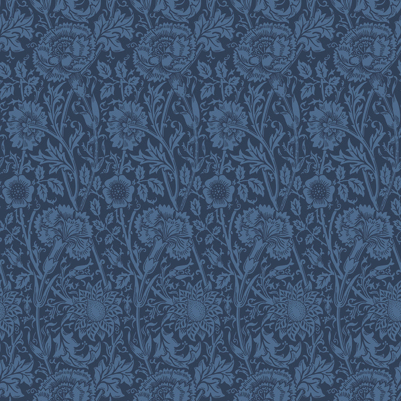 ET12512 Tonal Floral Trail Arts and Crafts Wallpaper By Galerie