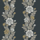 Blooming Stripe Arts and Crafts Wallpaper By Galerie