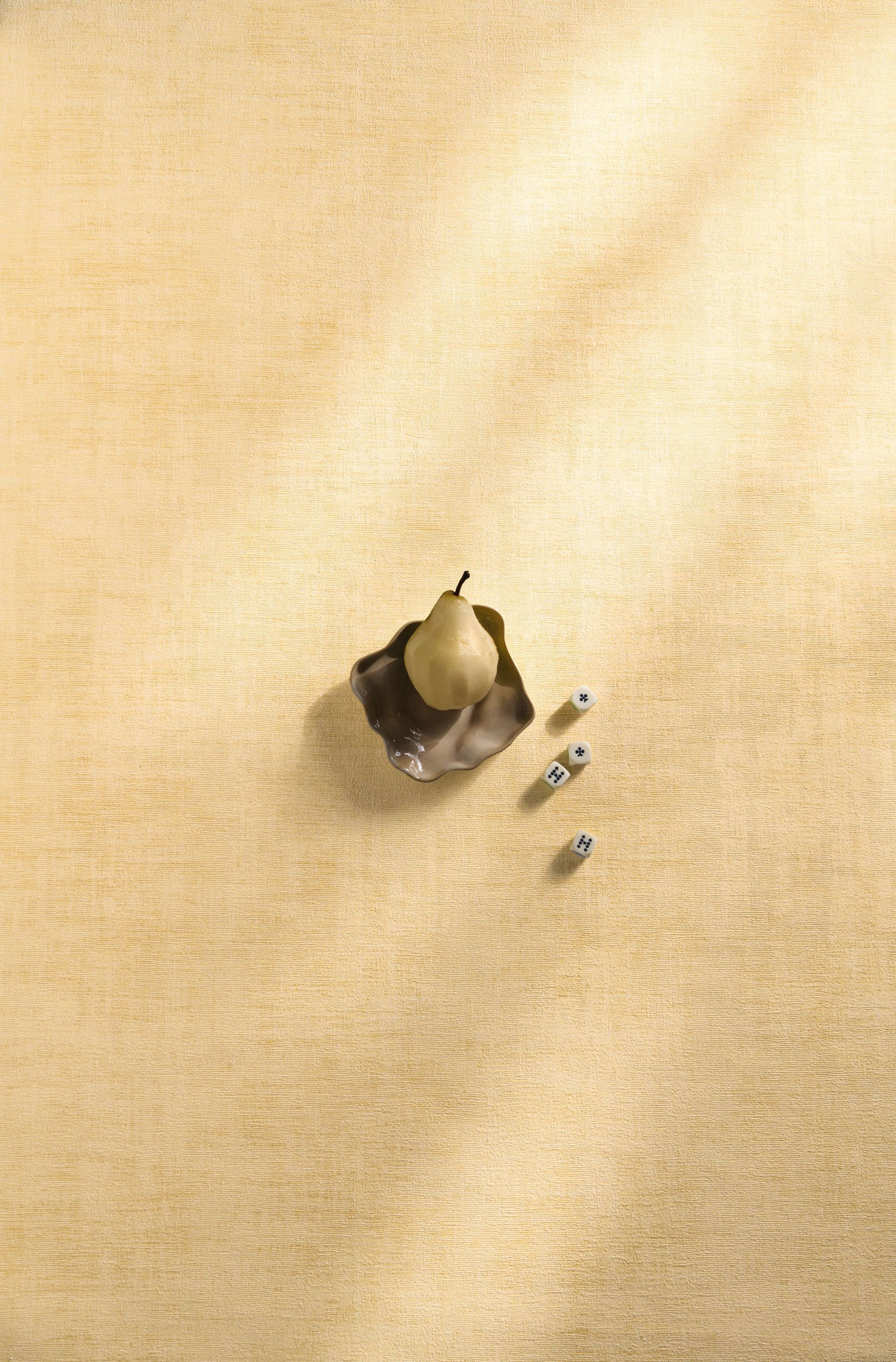 Johara Jaune Beurre Le Velours 3 Wallpaper by Casamance
