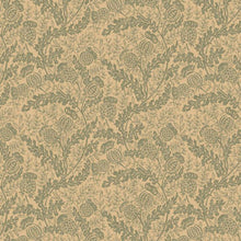 FG108/R11 Mulberry Thistle Print Club Teal Wallpaper by Mulberry Home