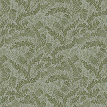 FG108/S47 Mulberry Thistle Print Club Green and Teal Wallpaper by Mulberry Home